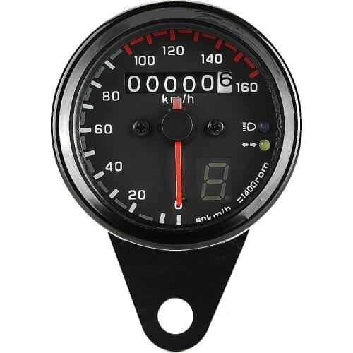 Motorcycle speedometer DC12V Universal Motorcycle ATV LED Backlight Odometer Speedometer Miles Meter Gauge motorcycle parts