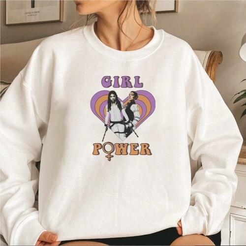 Women Girl Power Sweatshirt Black Widow Inspired Yelena and Natasha Romanoff Hoodies Cute Y2k Superhero Crewneck Sweatshirts