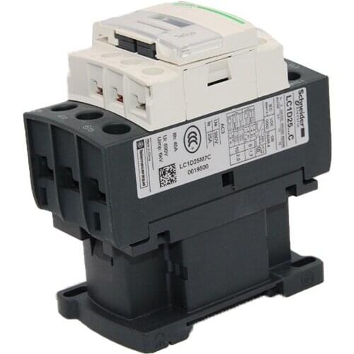 AC Three- Phase Contactor / 60hz LC1D25E7C Opening and Closed Coil Voltage Genuine Original 3P 25A 48V 50