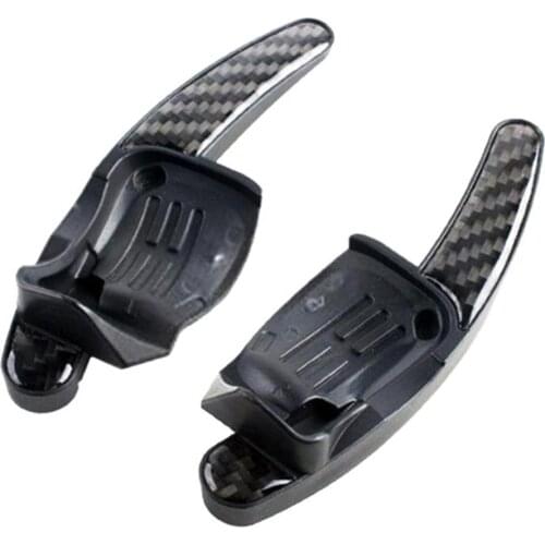 2Pcs/Set Carbon Switch Fiber Paddle Shift Extensions for Golf 6 GTI R20 Cool R36 CC