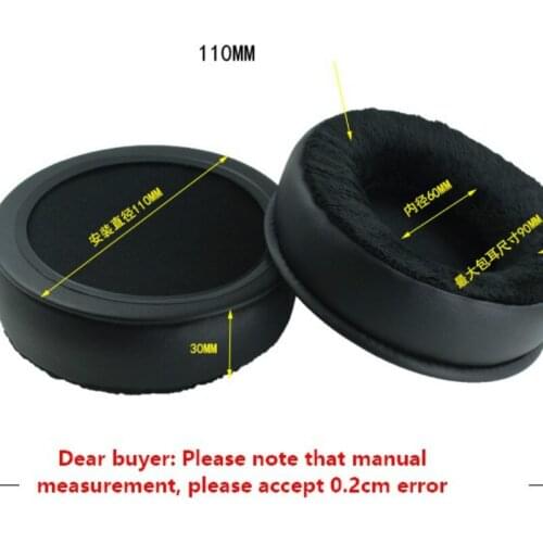 Universal Replacement Foam Ear Pads Cushions 80mm 85mm Velvet + PU Leather Earpads for Beyerdynamic/Sennheiser/Sony/razer