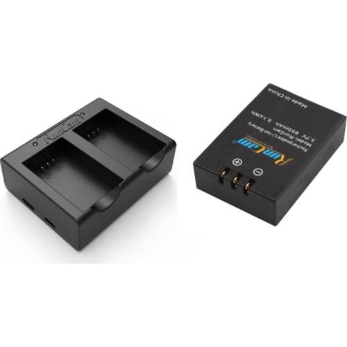 Runcam 2 3s Action Camera Spare Part Rechargeable Battery 3.7V 850mAh 3.14Wh Li-ion Battery w/RUNCAM DUAL Battery CHARGER for RC