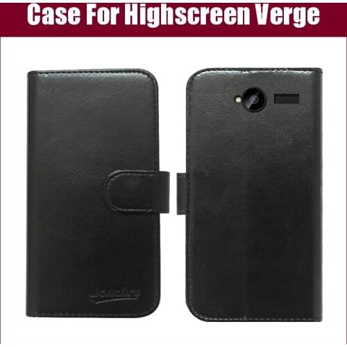 Highscreen Verge Case New Arrival 6 Colors High Quality Flip PU Leather Protective Phone Cover For Highscreen Verge Case