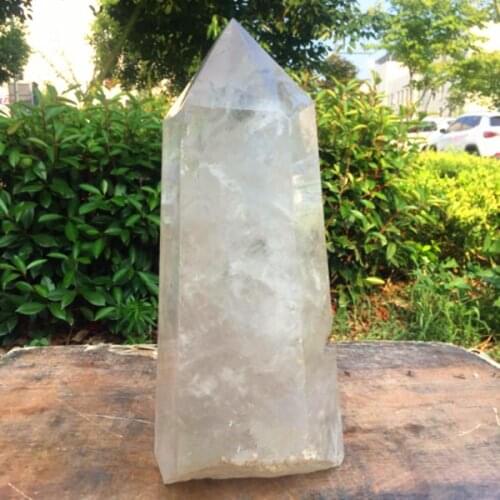 2000-2200g natural white crystal quartz Magic Wand column point reiki healing