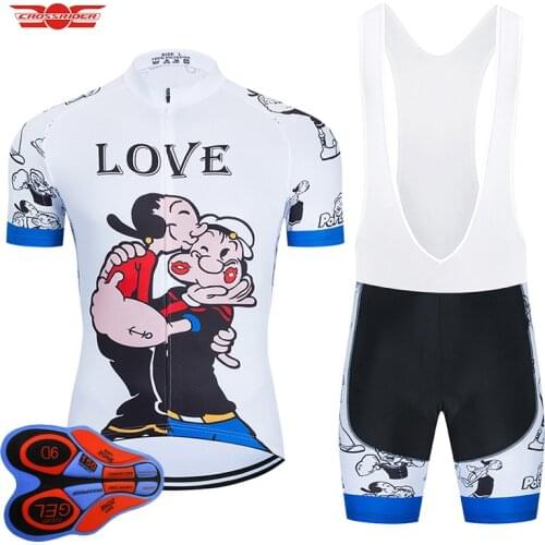 2021 Cartoon Pro Cycling Jersey 9D Gel Set Men‘s Cycling Wear Bike Clothes Bicycle Clothing MTB Cycling Clothing Cycling Kit