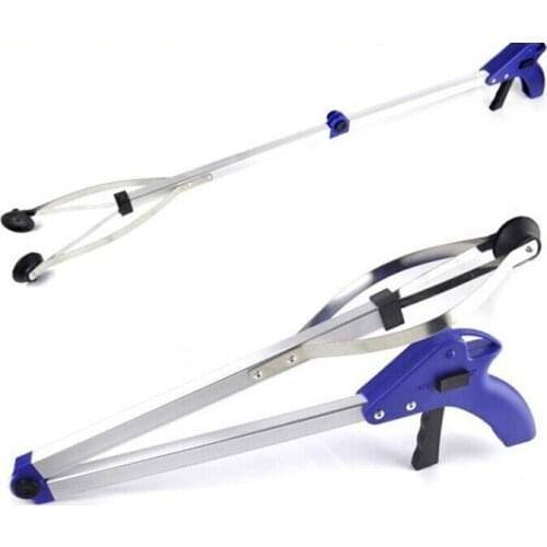 Aluminum Folding Garbage Clamp Portable Antislip Extending Extractor Pick Up & Reaching Tool