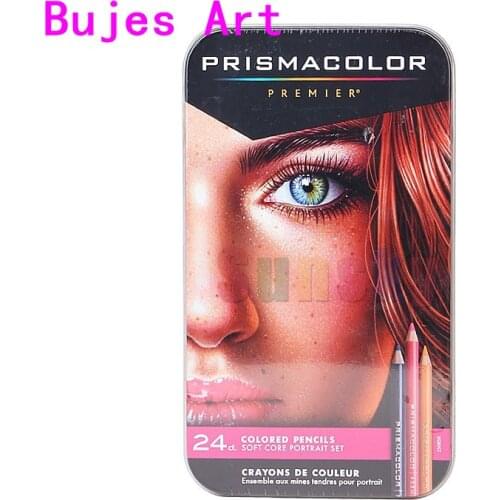 USA original 24 color prismacolor portrait pencil oily drawing pencil soft big core pencil Sanford Prismacolor skin oil pencil