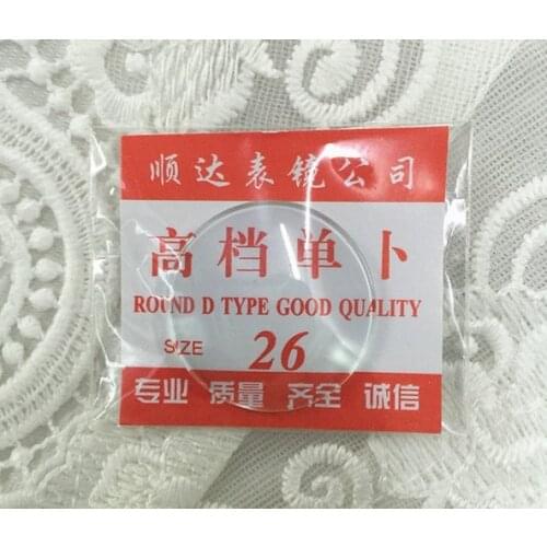 Free Shipping! Assortment of 118pcs Single Dome Convex Mineral Watch Crystal from 16mm to 45mm