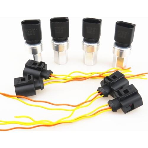 Air Conditioning Pressure Sensor&Wiring Harness Plug For Golf MK4 5 6 Passat B5 Bora Polo Seat Leon 1J0959126 1K0959126 A/B/D/E