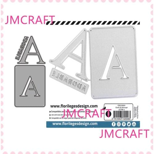 JMCRAFT 2021 Cards With English Letter A #1 Metal Cutting Dies DIY Scrapbook Handmade Paper Craft Metal Steel Template Dies