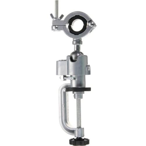 KKMOON Aluminium Alloy Table Vise 360 Degrees Rotating Swivel Bench Vise Clamp Electric Drill Stand Rotating Tool Table Vise