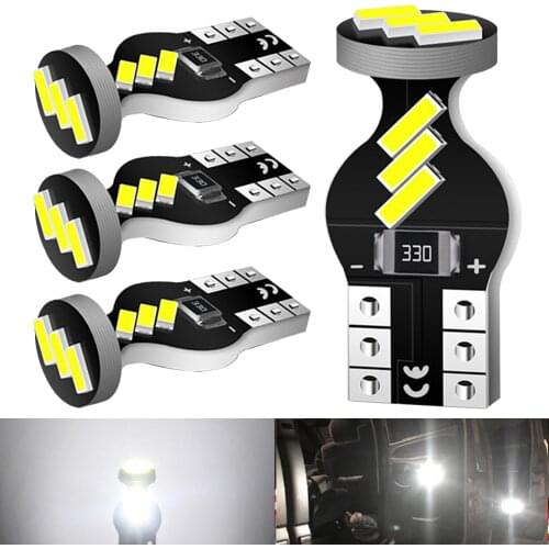 4Pcs T10 W5W 194 168 LED Car Interior light Parking Lamp For Renault Duster Megane 2 3 Logan Clio Fluence Capture White 6000K