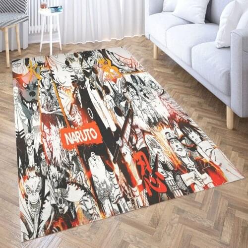 N-a-r-u-t-o Uzumaki Carpet for Living Room 3D Anime Cartoon Rug Gamer Teen Room Bedside Lounge Rug Kids Children Floor Mats