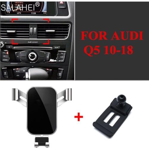 Car Cell Phone Holder Air Vent Stand Clip Mount For Audi Q5 2010 2011 2012 2013 2014 2015 2016 2017 2018 GPS Support Accessories