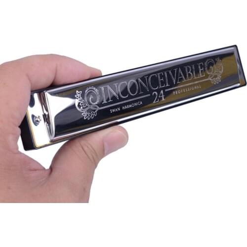 Mounchain SW24-4 Tremolo Harmonica 24 Holes 48 Tones C Key Harmonica