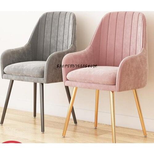 Nordic Dining Chair Back Home Stool Net Red Light Luxury Dressing Table Makeup Chair Simple Dining Chair Leisure Desk Chair