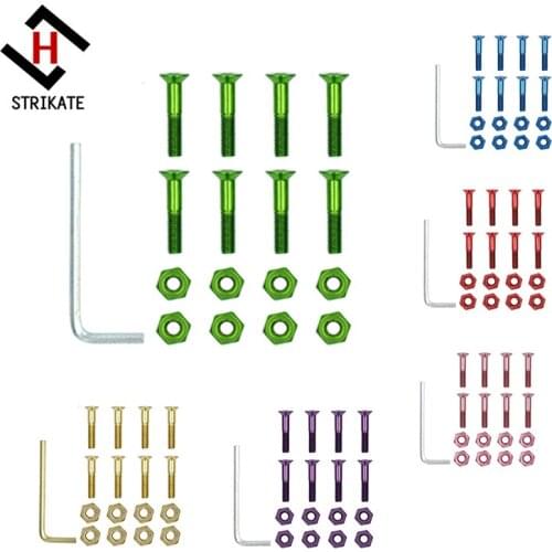 Skateboard Hardware 29mm 1.14inch Skateboard deck bolts screws Hexagon socket Hardware