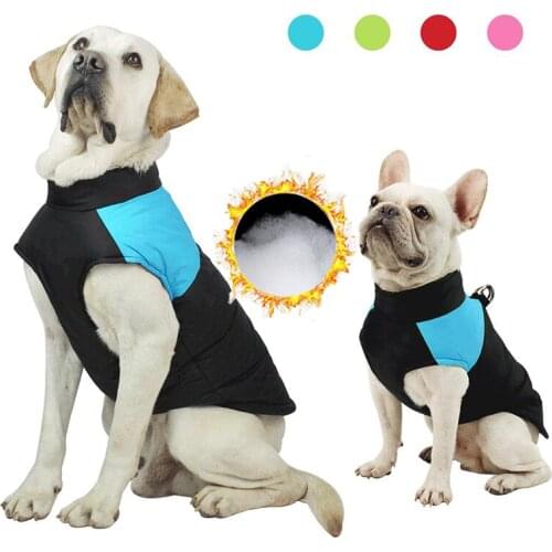 Dog Costumes for Small Dogs Autumn and Winter Waterproof Waterproof Large Dog Coat Chihuahuas Bulldog Warm Windproof Pink Jacket