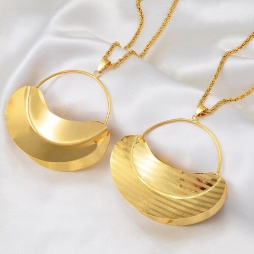 Anniyoc African Traditional Exaggerated Pendant Necklace For women, Nigeria Ethiopia Congo Ghana Characteristic Jewelry #249206