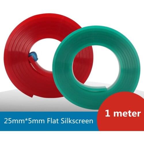 25mm*5mm Flat Silkscreen Squeegee Rubber 60A 65A 75A 80A DIY Silk Screen Printing Ink Scratch Board Tools Squeegee Rubber Blade