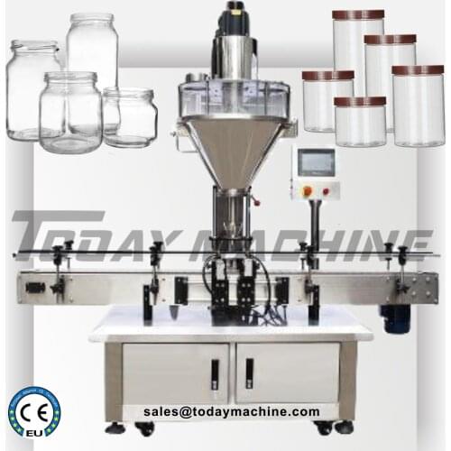 Full automatic powder filling machine line for powder bottle, powder filling machine