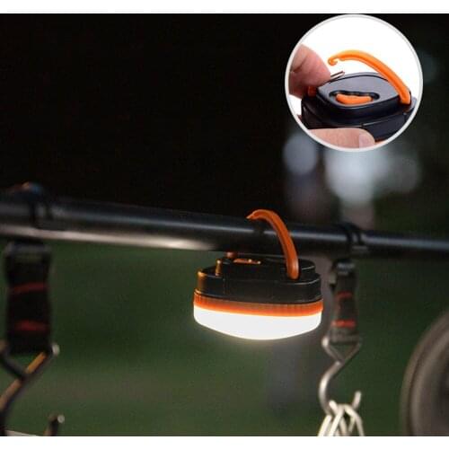 Portable Camping Tent Light Rock Hiking Traveling Fishing Light Emergency Outdoor Lighting Lamps and Lanterns with Hook