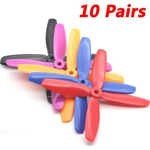 20PCS Mini Multi-axis Aircraft Propeller 5045 Propeller 4-blade Props 5 inch Hold 5mm Special Paddle for 2204 2205 2206 Motor
