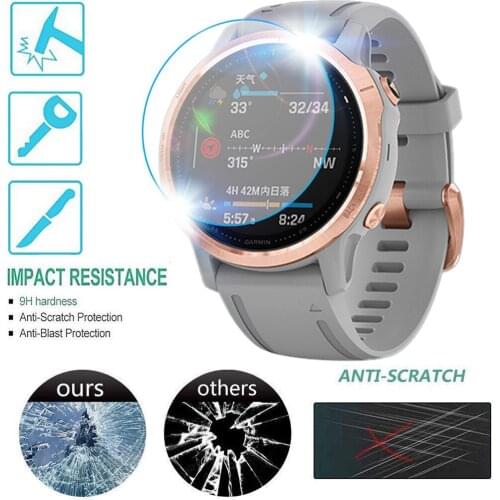 HD Full Clear Screen Protector for Garmin FENIX 6S Pro Watch Tempered Glass Hydrogel Cover TPU Screen Protective Film 3PCS 19Sep