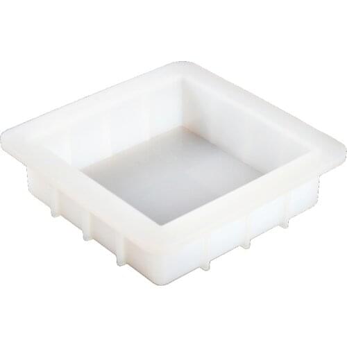 PRZY Square Silicone rendering soap mold Handmade White Loaf Mould for Soap Making thickened soap mould 1100ML