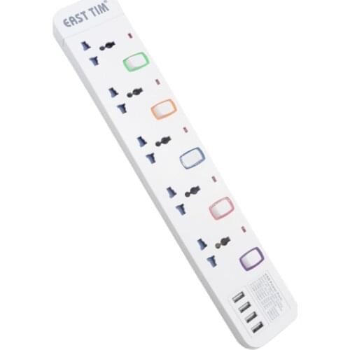 Extension Electrical Socket individual switch power strip EU//AU/Israel Plugs universal travel Adaptors with 1.5/3/5M Cord cable