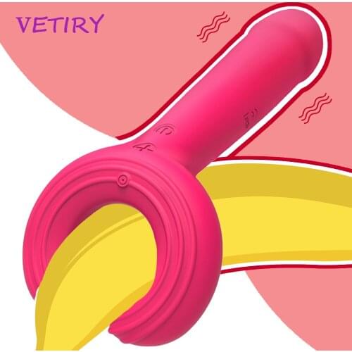 Dildo Vibrator for Women, Penis Massage Delay Ejaculation for Men Erection Ring, Nipple Clitoris Clip Vagina Massager, Sex Toys