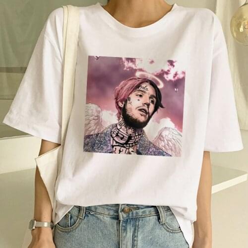 % 100 Katoen Rapper Casual Hip Hop Korte Mouw vrouwen Losse S-2XL Harajuku Tees Punk Zomer Ulzzang Brief Cartoon T-shirt tops