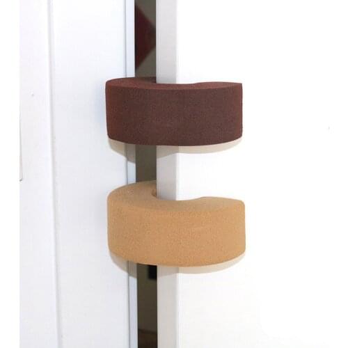 2pcs Foam Baby Child Proofing Door Stoppers Finger Safety Guard Noise Anti-pinch C holder wall protector door bumper Hardware