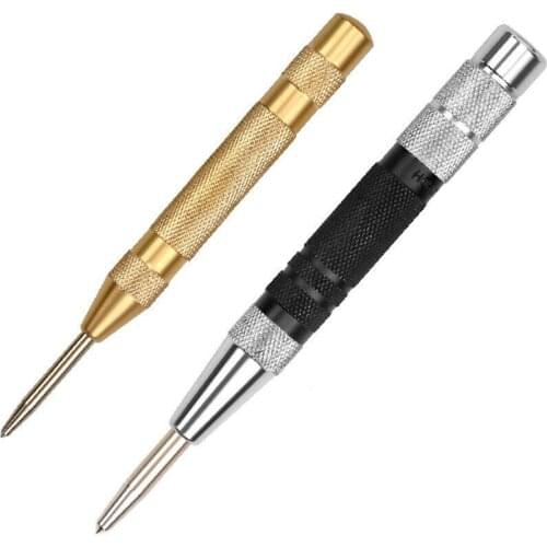 2pcs Super Strong Automatic Centre Punch with Adjustable Spring Loaded Metal Drill Tool In Stock