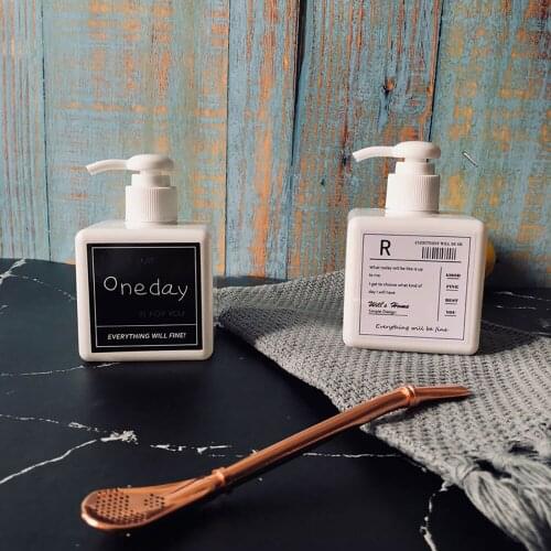 250ml Liquid Soap Dispensers Plastic Bottle Mini Empty Hand Sanitizer Bottles Shower Gel Portable Soap Dispenser Pump Detergent