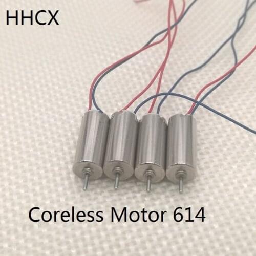 4PCS/LOT Coreless Motor 614 DC 3.7V 00451A 6*14 mm Micro Large Torque DIY Hollow Cup Motor 47000RPM
