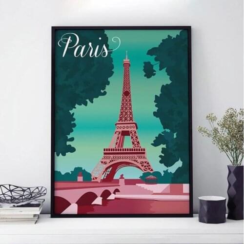 5D DIY Diamond Painting Cross Stitch Full Diamond Amsterdam Bali New York London Barcelona Paris European City Diamond Embroider
