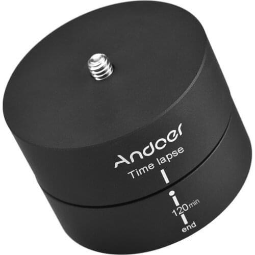 Andoer Stabilizer Tripod Adapter 120 Minutes Panning Rotating Tripod Time Lapse Stabilizer for Gopro ILDC Mobilephone