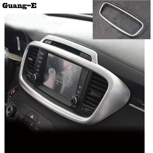 Car Vent Outlet Console Control Navigation Air-Condition Volume Switch Trim Frame For Kia Sorento L 2015 2016 2017