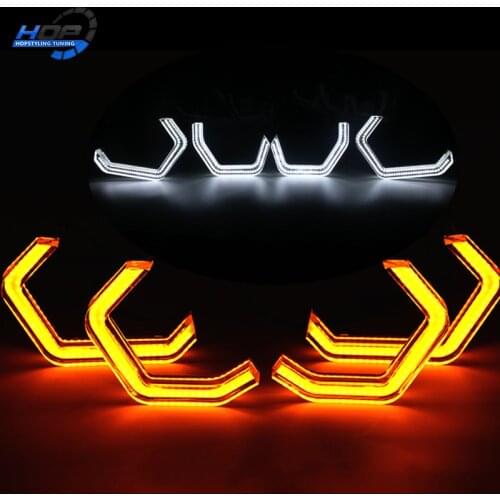Car-styling 1 SET Crystal LED ANGEL EYES White Halo Cotton Light car smd LED Angel eyes for BMW M4 F80 F81 F82 F83 F30 F31 F32