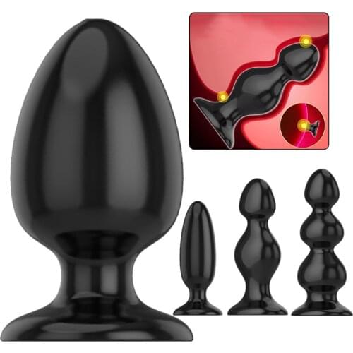 Adult Large Anal Dilator Soft Silicone Huge Anal Beads Butt Plug Anus Expansion Vagina Stimulator Sex Toys for Men Woman 18