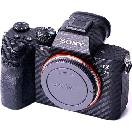 Anti-Scratch Camera Body Cover Skin For Sony A7R MarkIII A7R3 A7III A7M3 Carbon Fiber Film protective shell 3M Sticker