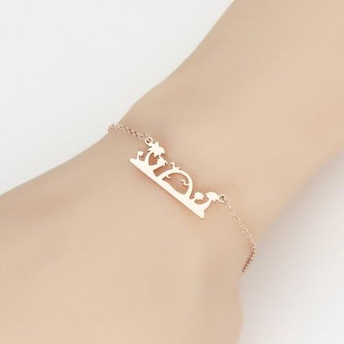 Cxwind New Garden Palm Ocean Bracelets Bangles For Women Tree of Life Adjustable Bracelets Jewelry pulseira mujer Gift