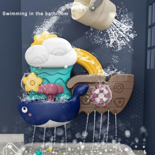 Childrens Bathroom Bath Toys Whale Cloud Model Toddlers Swimming Bathroom Bathing Summer Water Toys For Kids