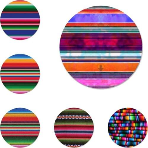 58mm Mexican blankets Colorful Art Icons Pins Badge Decoration Brooches Metal Badges For Clothes Backpack Decoration