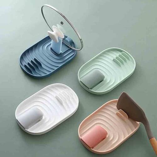 Kitchen Organizer Spoon Holders Fork Spatula Rack Shelf Plastic Spoon Rest Chopsticks Holder Non-slip Kitchen Organizer