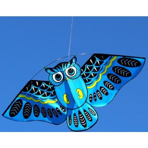 New Cartoon Owl Flying Kites For Children Adult Outdoor Fun Sports Toy