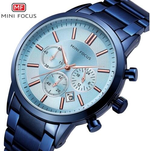 MINIFOCUS Mens Watches Top Brand Luxury Mens Military Sports Watch Men Casual Chronograph Quartz Wristwatch Relogio Masculino