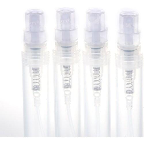 100pcs 3ml mini refillable sample perfume plastic bottle travel empty atomized bottle cosmetics packaging container