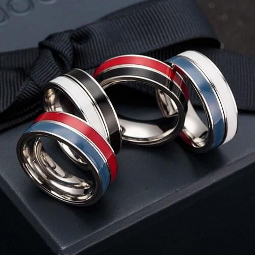 Men and women accessories 2021 new fashion luxury stainless steel engagement womens ring couple matching Lord of the Rings